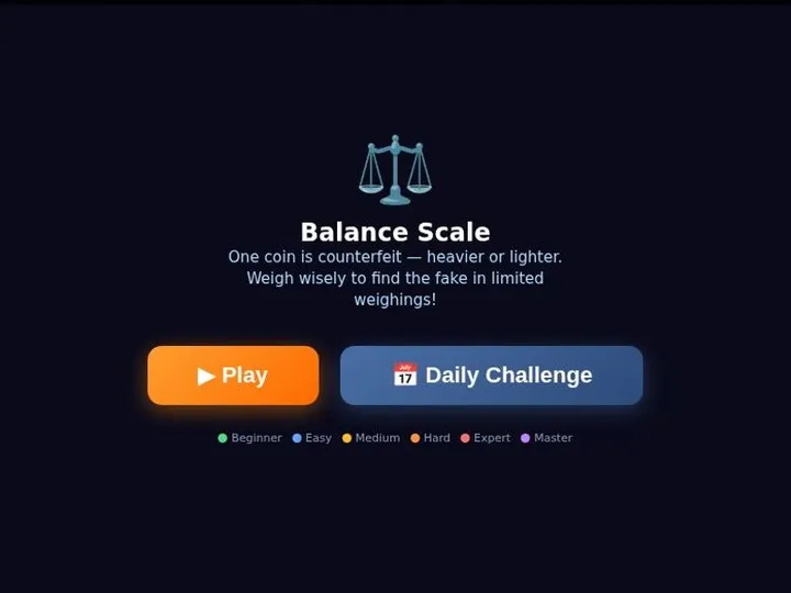 Balance Scale screenshot