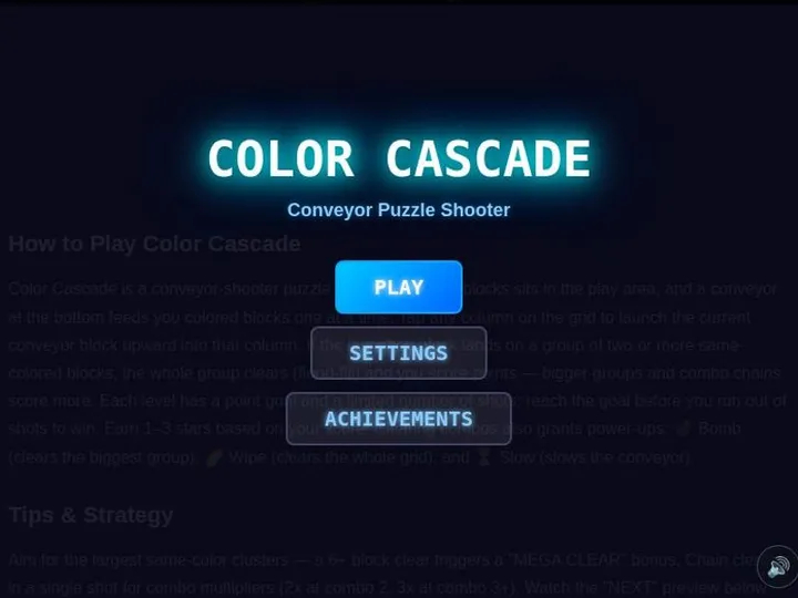 Color Cascade screenshot