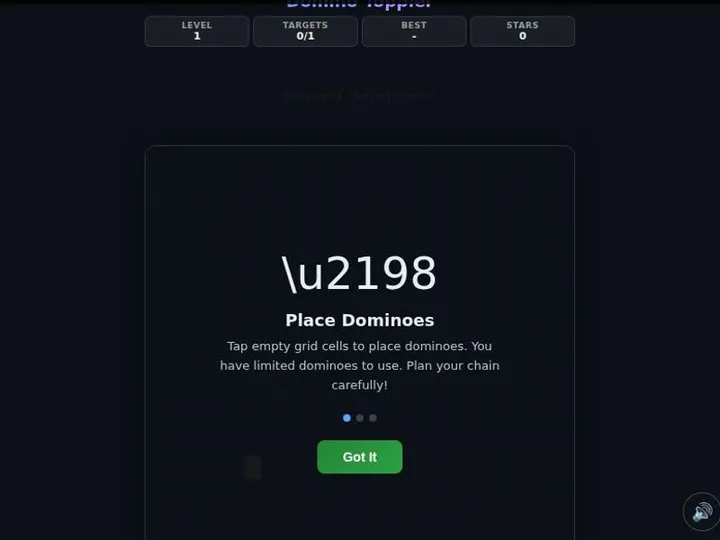 Domino Toppler screenshot