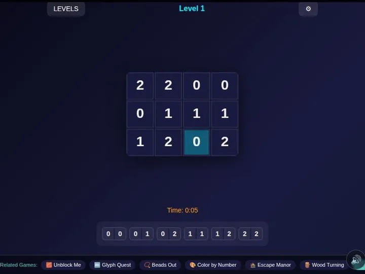 Dominosa Online screenshot