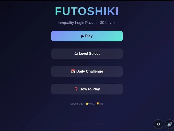 Futoshiki Online screenshot