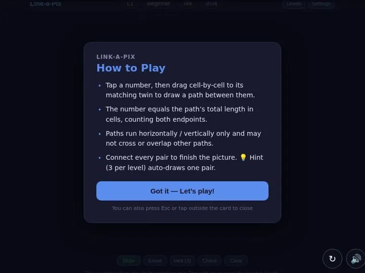 Link-a-Pix Puzzle screenshot