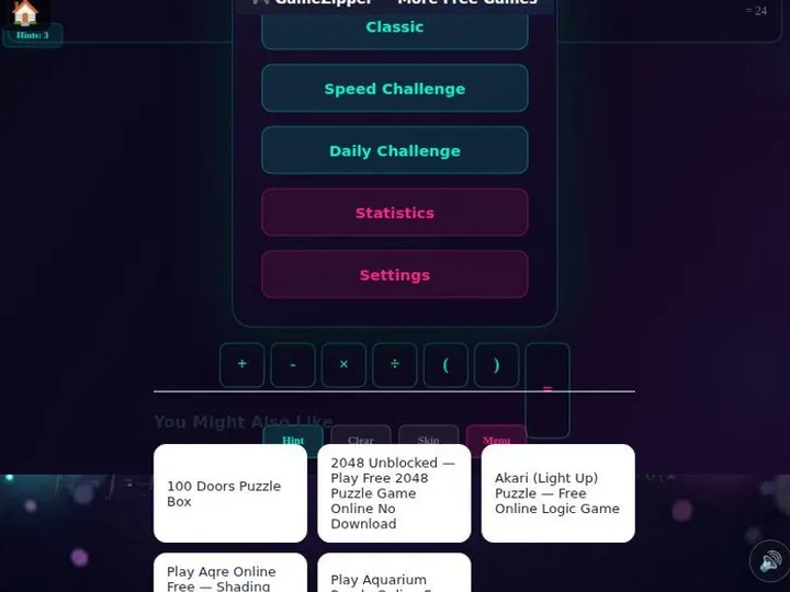 Math 24 screenshot