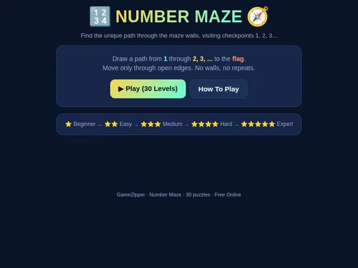 Number Maze screenshot
