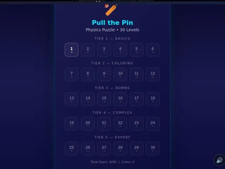Pull the Pin Puzzle screenshot