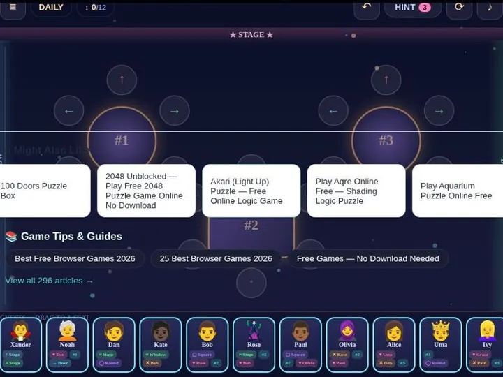 Seating Puzzle screenshot