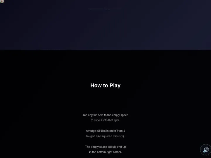 Sliding Puzzle Online screenshot