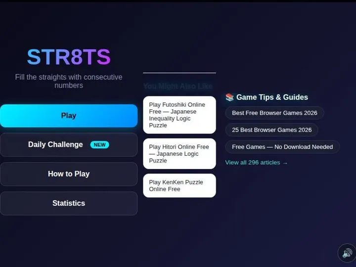 Str8ts Puzzle screenshot