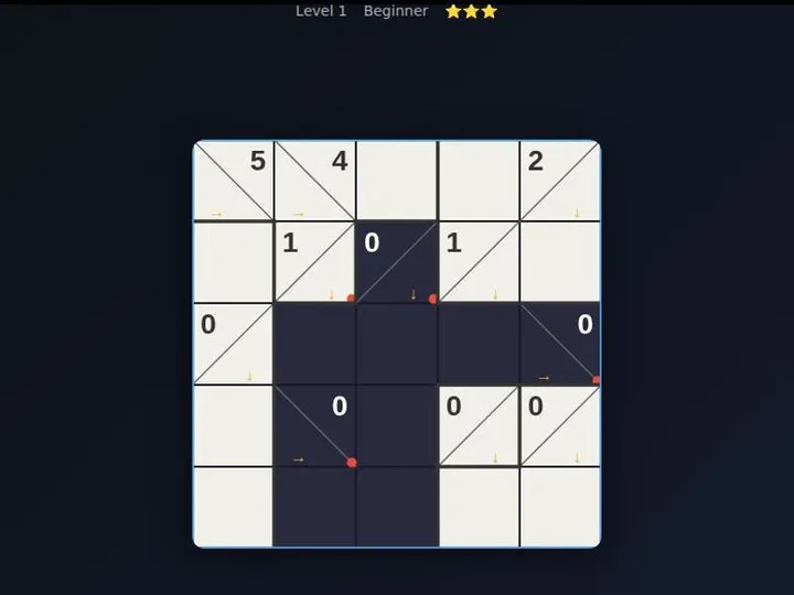 Tilepaint Nikoli Tile Shading Logic Puzzle screenshot