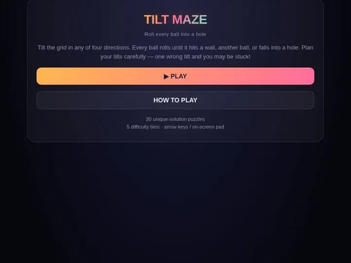 Tilt Maze screenshot