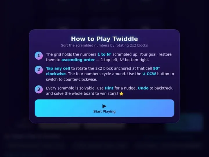 Twiddle screenshot