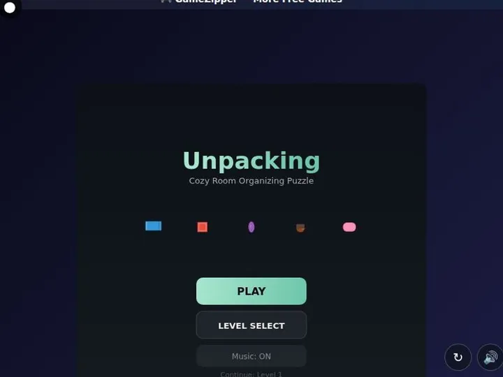 Unpacking screenshot